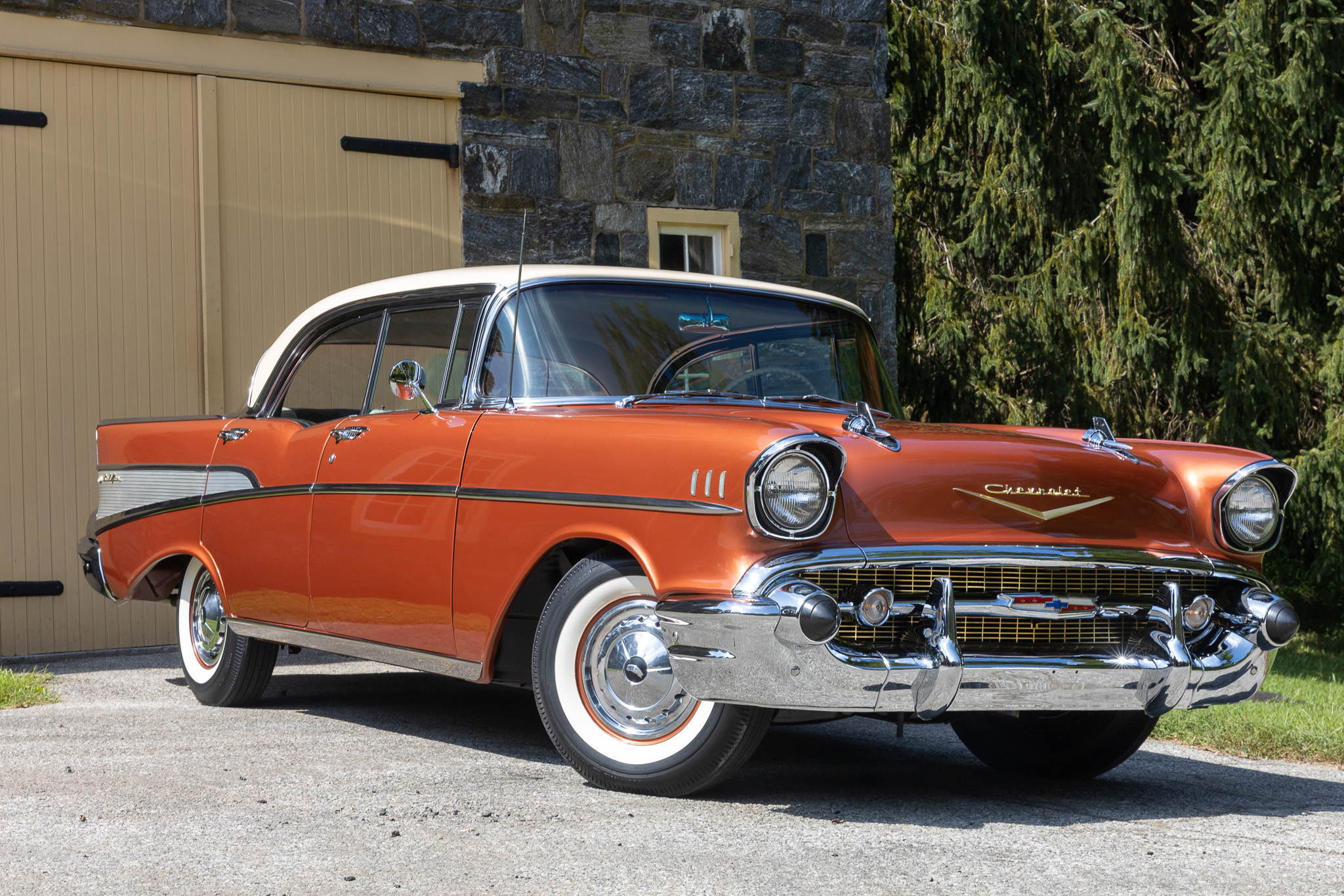 1957 Chevrolet Bel Air 4-Door Hardtop Sport Sedan 283 Power Pack - ONLY ONE OWNER SINCE NEW
