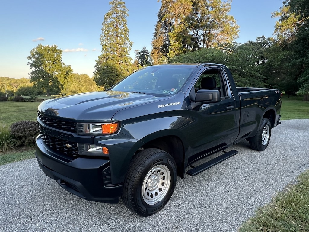 Used 2020 Chevrolet Silverado 1500 4x4 Regular Cab 8' Bed WT Only 72,000 PA One Owner Miles - 5.3L V8 Truck Regular Cab