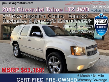 2013 Chevrolet Tahoe LTZ 4WD Navigation/Rear DVD/Rear Bucket Seats