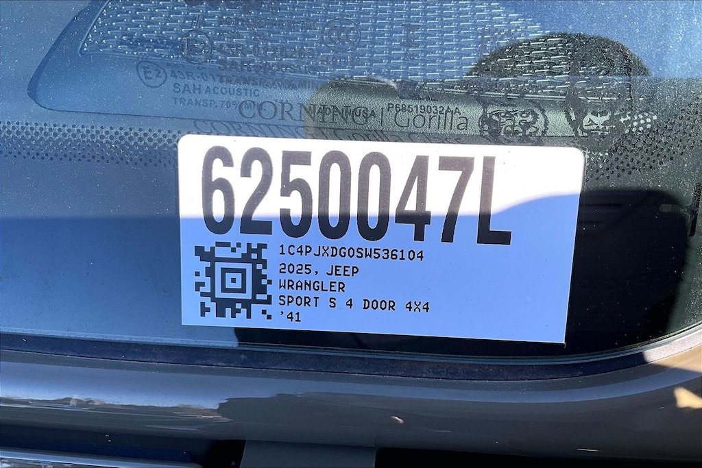 New 2025 Jeep Wrangler Sport Sport Utility