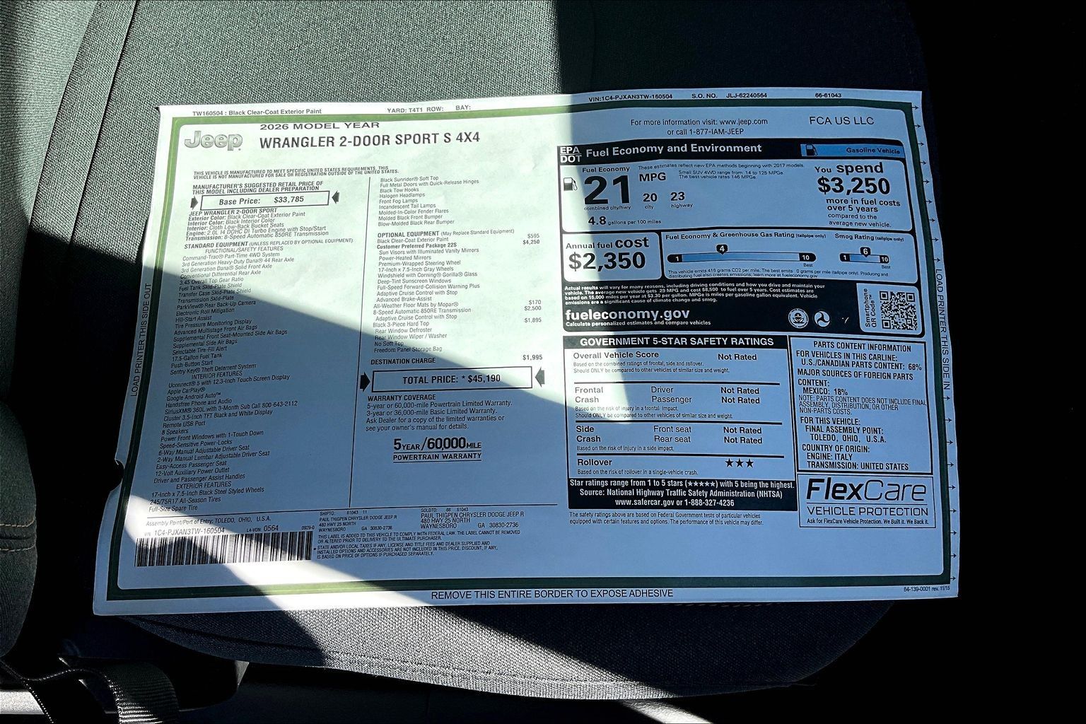2026 Jeep Wrangler 2-Door Sport S - Photo 12