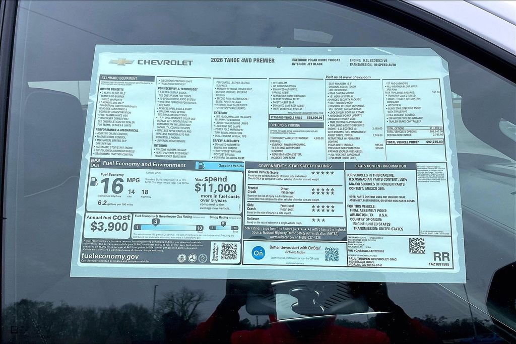 2026 Chevrolet Tahoe Premier - Photo 14