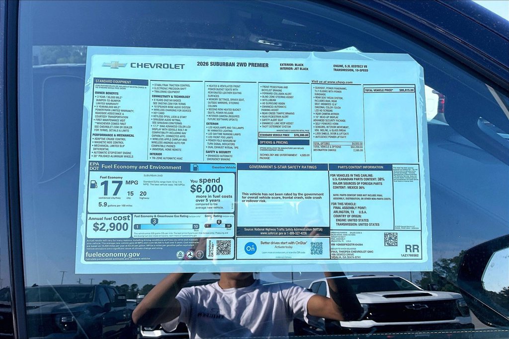 2026 Chevrolet Suburban Premier - Photo 14