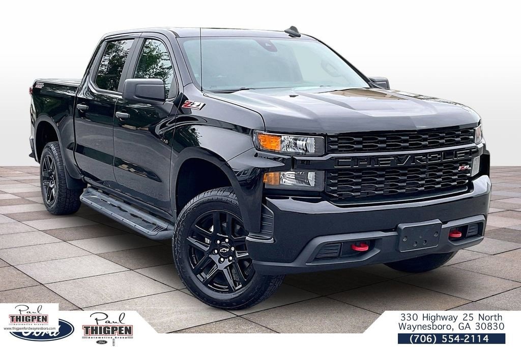 Certified 2021 Chevrolet Silverado 1500 Custom Trail Boss Truck Crew Cab