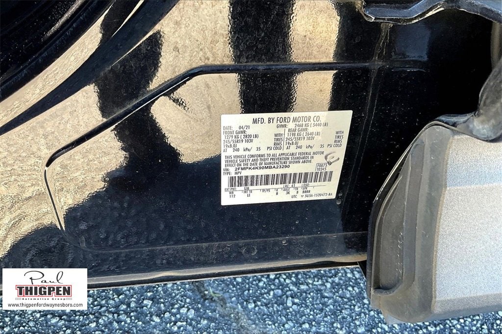 Certified 2021 Ford Edge Titanium SUV