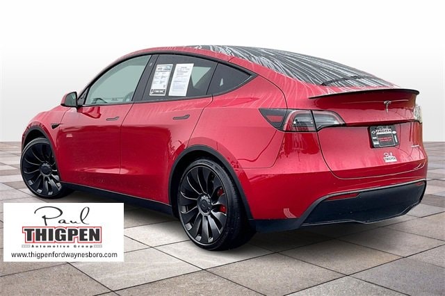 Certified 2023 Tesla Model Y Performance with VIN 7SAYGDEF7PF701166 for sale in Waynesboro, GA