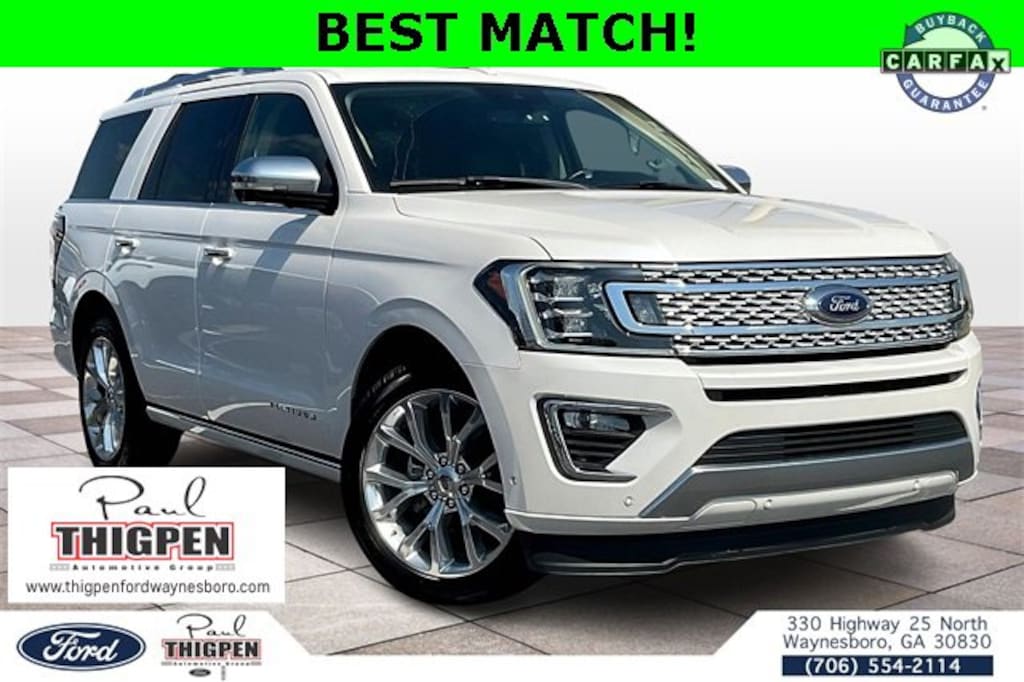 Certified 2019 Ford Expedition Platinum SUV