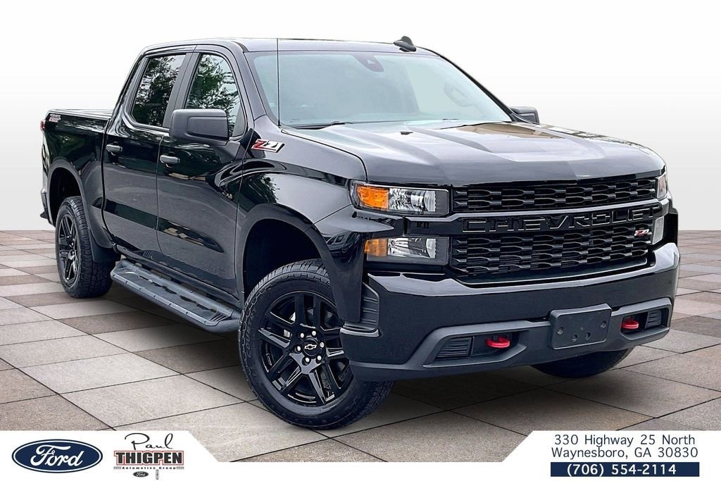 Certified 2021 Chevrolet Silverado 1500 Custom Trail Boss Truck Crew Cab