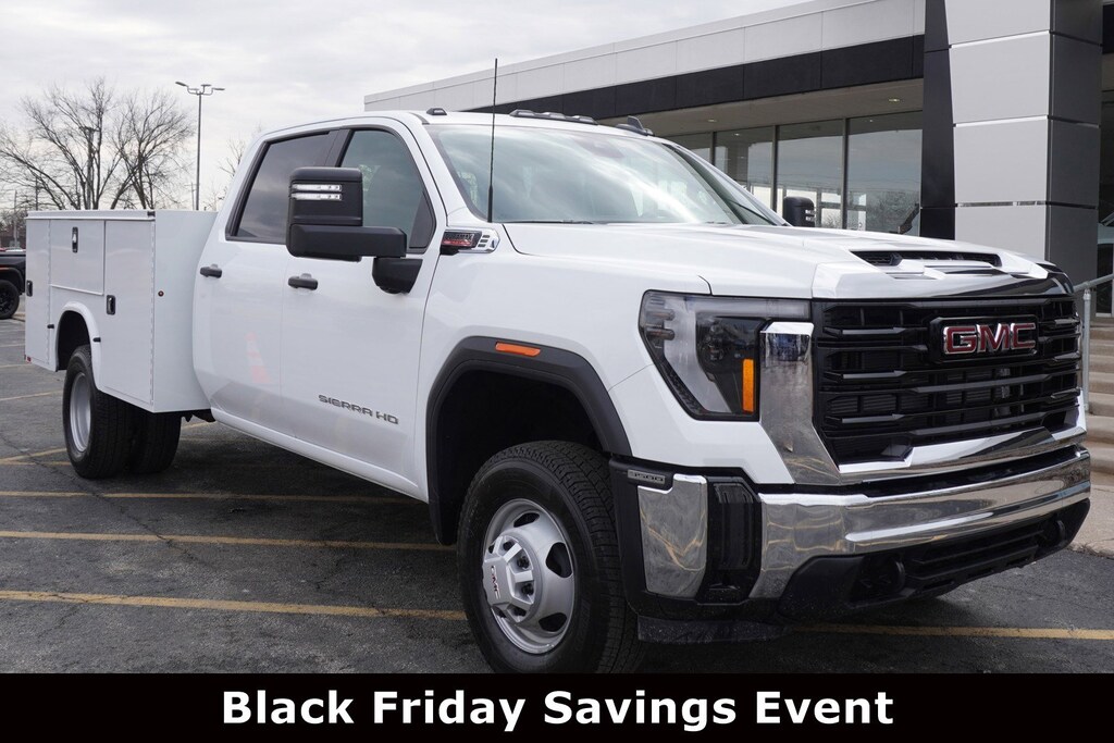 New 2025 GMC Sierra 3500HD CC Pro 4x4 with 9 Knapheide Steel Sevice Body with Kn 4WD Crew Cab 177 WB, 60 CA Pro