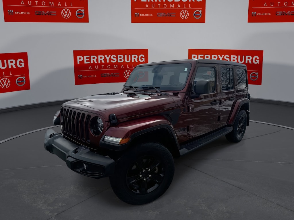 Used 2021 Jeep Wrangler Unlimited Sahara Altitude 4WD w/ Sky One-Touch Pow Unlimited Sahara Altitude 4x4