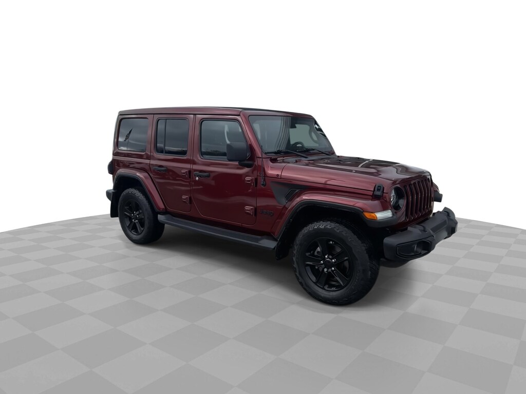 Used 2021 Jeep Wrangler Unlimited Sahara Altitude 4WD w/ Sky One-Touch Pow Unlimited Sahara Altitude 4x4