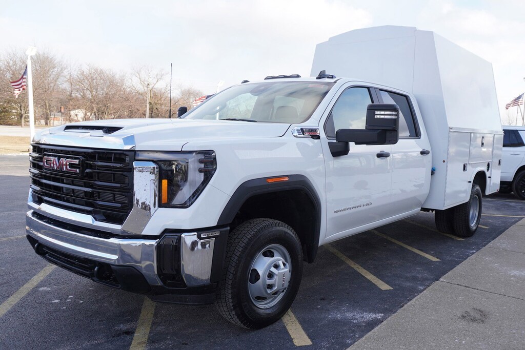 New 2025 GMC Sierra 3500HD CC Pro 4x4 with 9 Knapheide Steel KUVCC HR Body 4WD Crew Cab 177 WB, 60 CA Pro