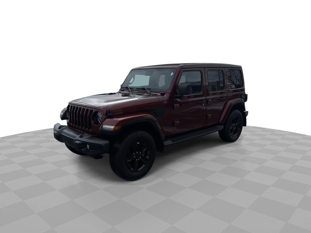Used 2021 Jeep Wrangler Unlimited Sahara Altitude 4WD w/ Sky One-Touch Pow Unlimited Sahara Altitude 4x4