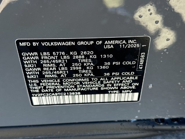 2026 Volkswagen Atlas Cross Sport SEL Premium R-LINE - Photo 35