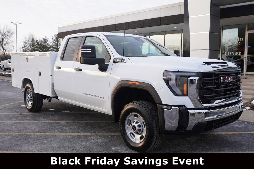 New 2025 GMC Sierra 2500HD Pro 4x4 with 86 Duramag Aluminum Service Body 4WD Double Cab 162 Pro