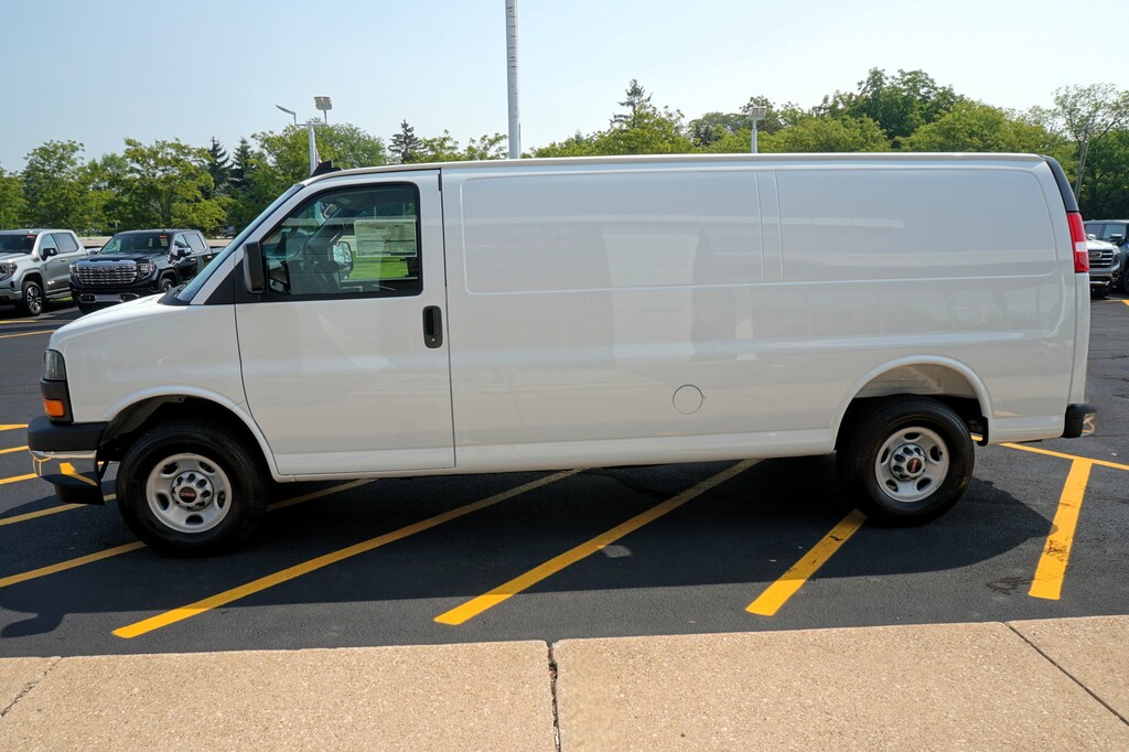 New 2025 GMC Savana Cargo Van BASE w Weatherguard Composite Bulkhead and Full Sh RWD 3500 155