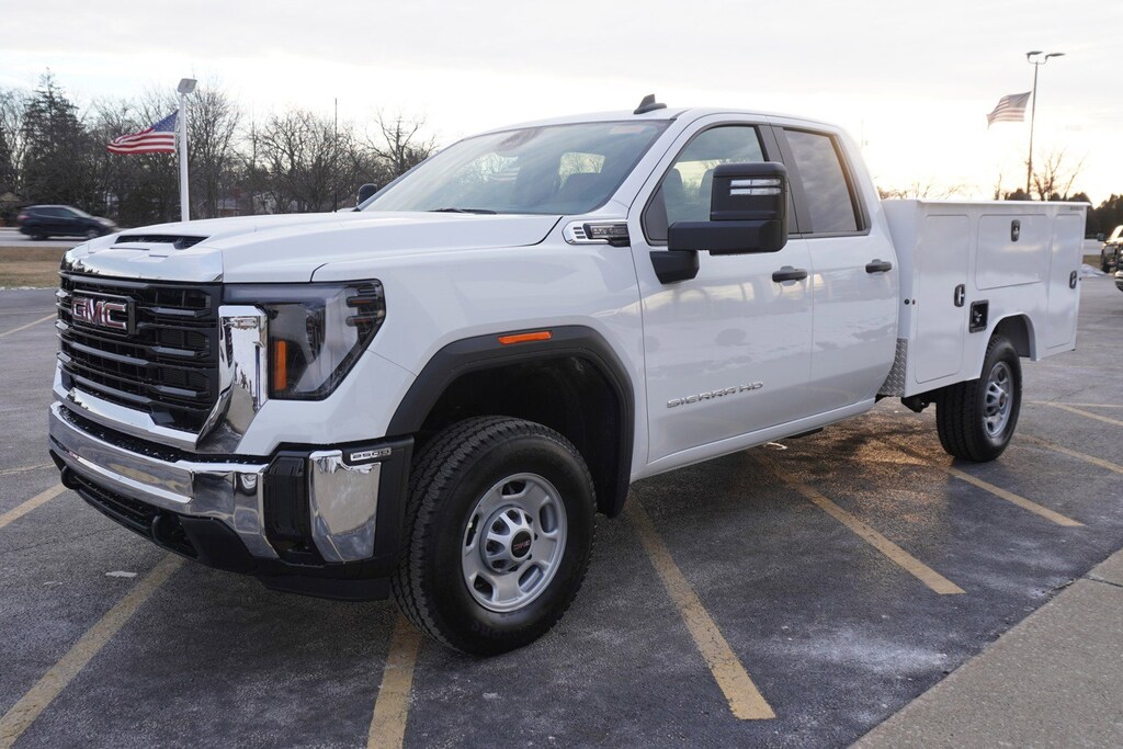 New 2025 GMC Sierra 2500HD Pro 4x4 with 86 Duramag Aluminum Service Body 4WD Double Cab 162 Pro