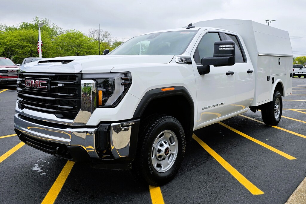 New 2025 GMC Sierra 2500HD Pro with 8 Knapheide Aluminum KUVCC Body with Knap 4WD Double Cab 162 Pro