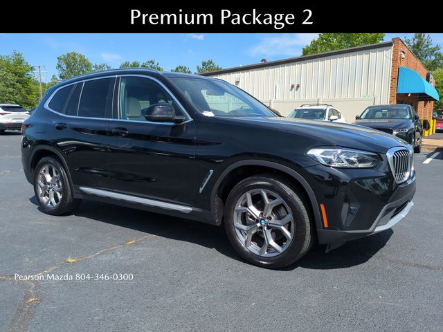 Used 2022 BMW X3 30i with VIN 5UX53DP07N9K09778 for sale in Richmond, VA