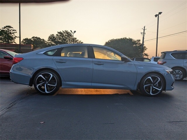 Certified 2022 Honda Accord Hybrid Sport with VIN 1HGCV3F2XNA006027 for sale in New Bern, NC