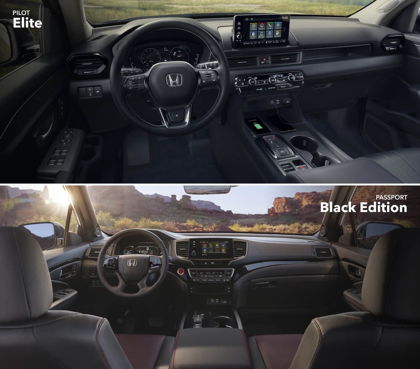 Honda Pilot vs. Honda Passport Interior & Features