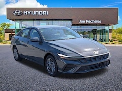 2026 Hyundai Elantra Hybrid Blue Sedan