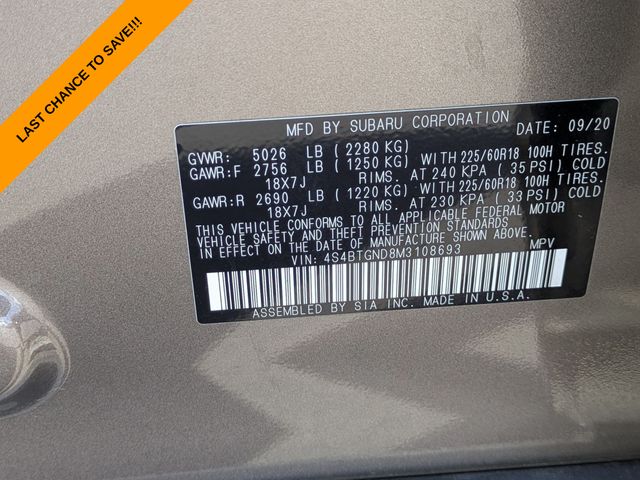 2021 Subaru Outback Limited - Photo 43