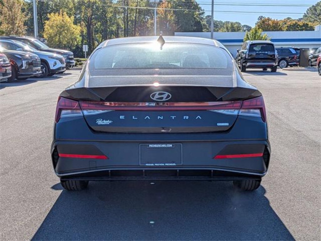 New 2026 Hyundai Elantra Hybrid Blue Sedan