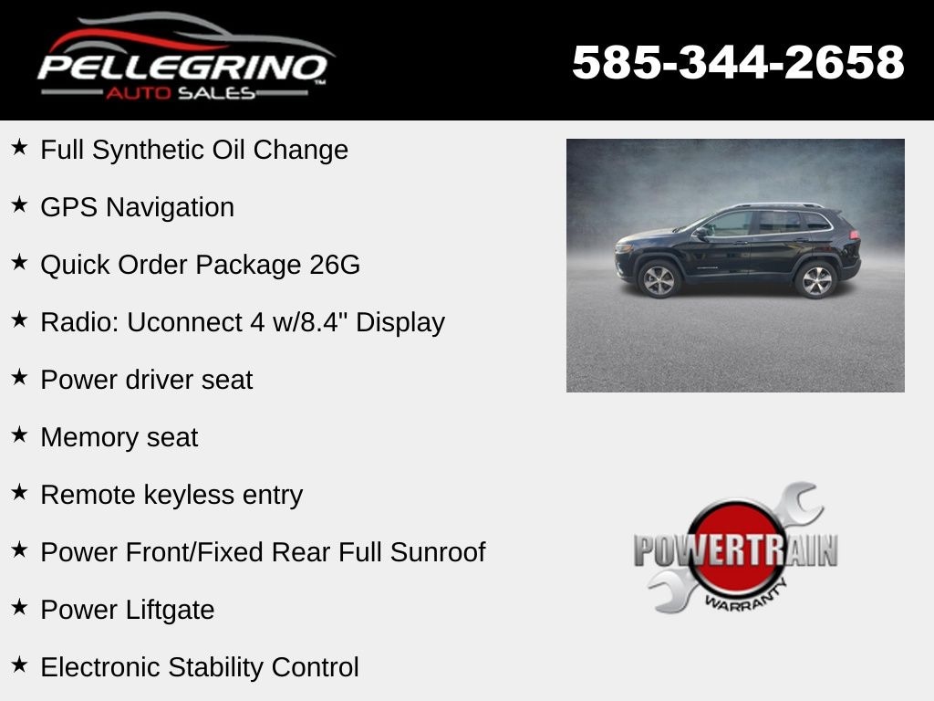 Used 2019 Jeep Cherokee Limited 4x4 SUV