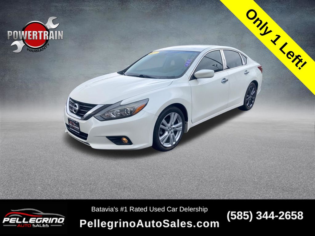 Pearl White 2017 Nissan Altima Sedan Front-Wheel Drive Continuously Variable Transmission