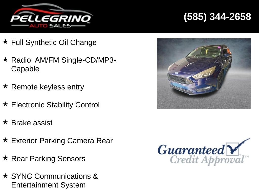 Used 2016 Ford Focus SE Sedan