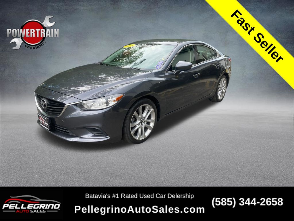 Meteor Gray Mica 2016 Mazda MAZDA6 Sedan Front-Wheel Drive 6-Speed Automatic