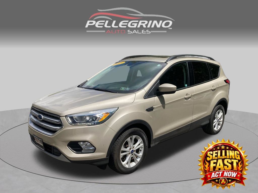 White Gold Metallic 2018 Ford Escape SUV / Crossover All-Wheel Drive 6-Speed Automatic