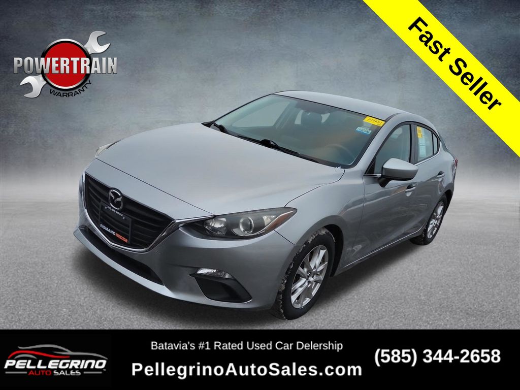 Liquid Silver 2016 Mazda MAZDA3 i Sport Sedan Front-Wheel Drive 6-Speed Automatic