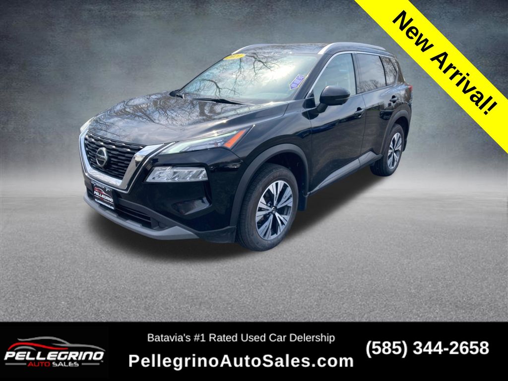 Super Black 2021 Nissan Rogue SV AWD SUV / Crossover All-Wheel Drive Continuously Variable Transmission