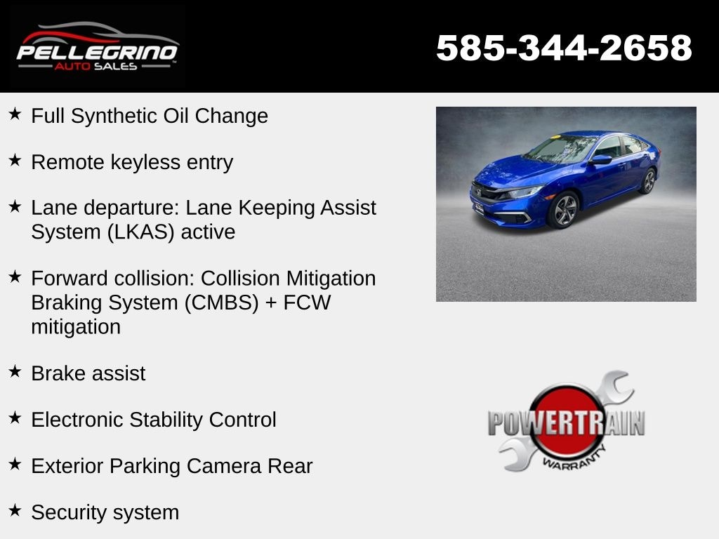 Used 2020 Honda Civic LX Sedan