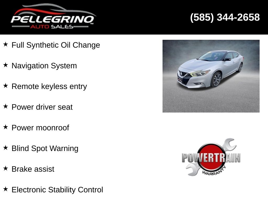 Used 2016 Nissan Maxima 3.5 SL Sedan