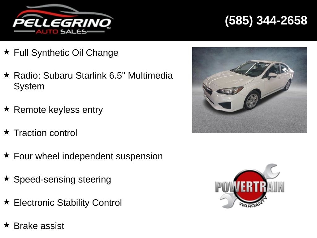 Used 2017 Subaru Impreza 2.0i Premium Sedan