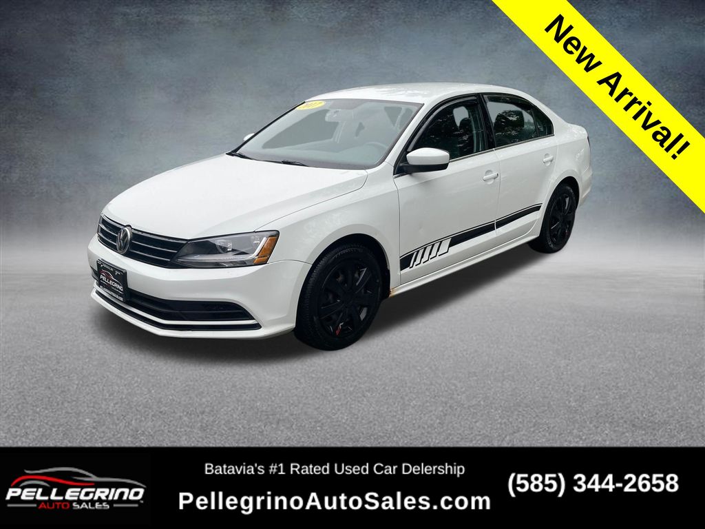 Pure White 2017 Volkswagen Jetta Sedan Front-Wheel Drive 5-Speed Manual