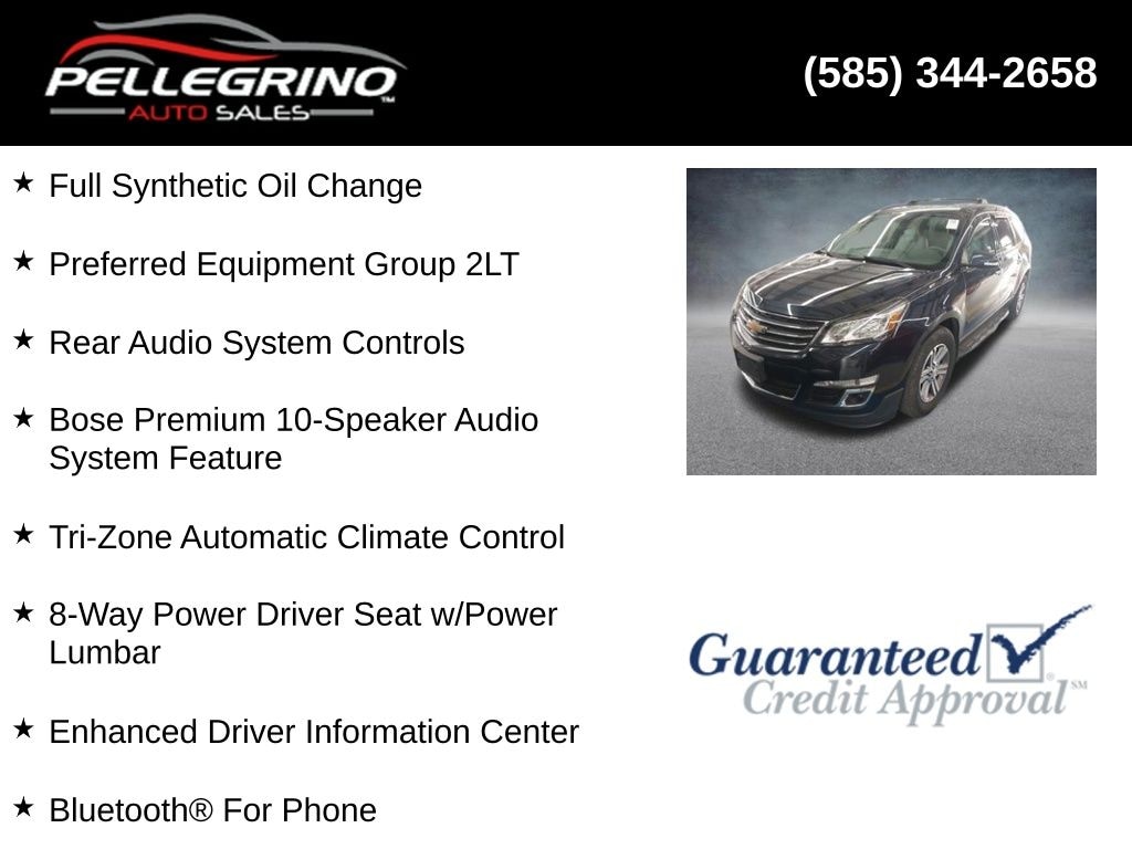Used 2016 Chevrolet Traverse LT w/2LT SUV