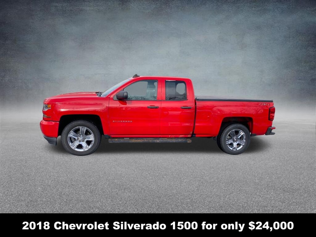 Used 2018 Chevrolet Silverado 1500 Silverado Custom Truck Double Cab