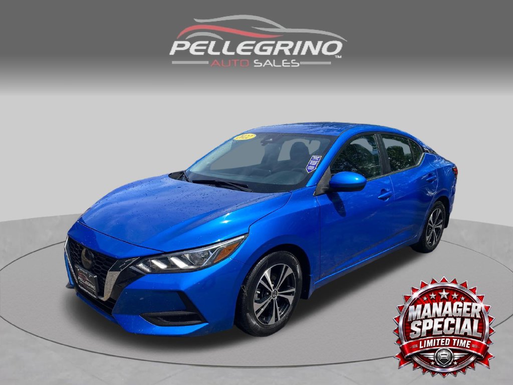 Electric Blue 2022 Nissan Sentra Sedan Front-Wheel Drive Continuously Variable Transmission