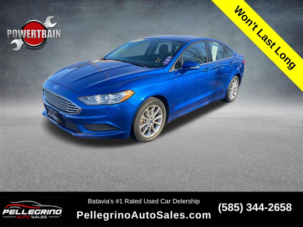 Lightning Blue 2017 Ford Fusion SE Sedan Front-Wheel Drive 6-Speed Automatic