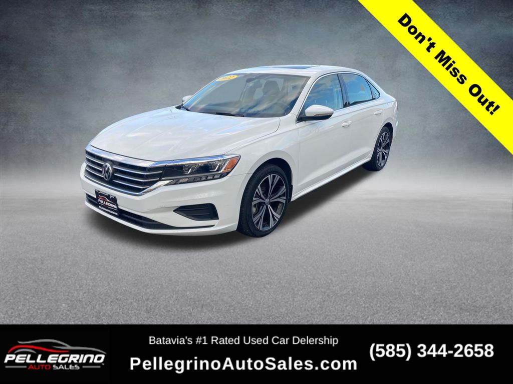 Pure White 2022 Volkswagen Passat 2.0T SE FWD Sedan Front-Wheel Drive 6-Speed Automatic