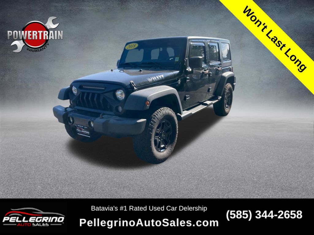 Black 2018 Jeep Wrangler SUV / Crossover Four-Wheel Drive 6-Speed Manual