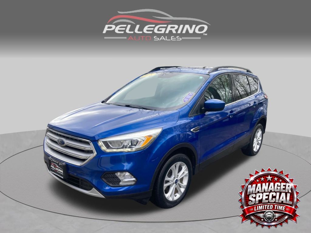 Lightning Blue Metallic 2018 Ford Escape SUV / Crossover All-Wheel Drive 6-Speed Automatic