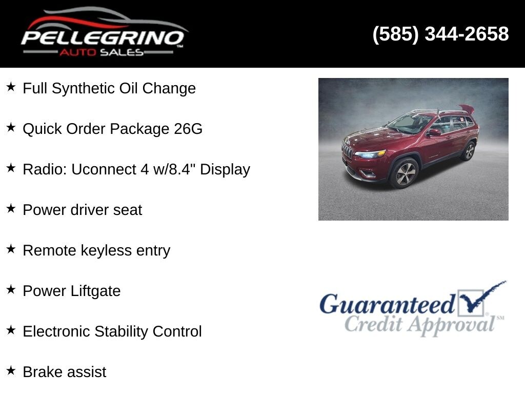 Used 2019 Jeep Cherokee Limited 4x4 SUV