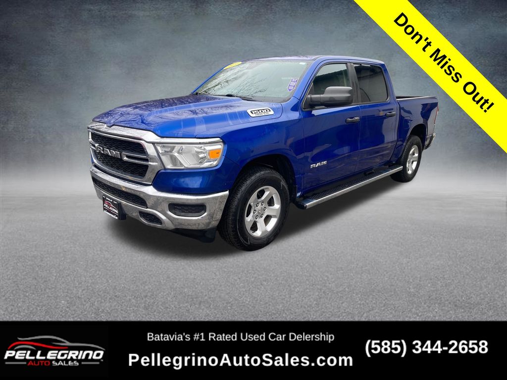 Blue Streak Pearlcoat 2019 RAM 1500 Pickup Truck Four-Wheel Drive 8-Speed Automatic