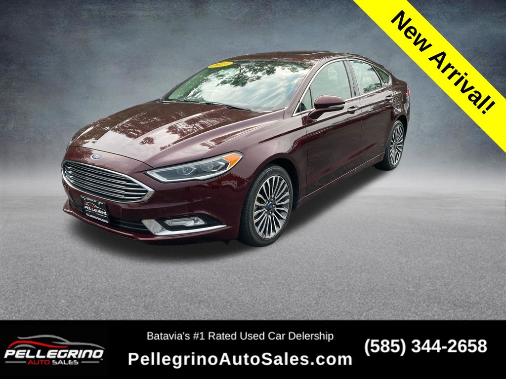Red (Burgundy) 2017 Ford Fusion Sedan All-Wheel Drive 6-Speed Automatic