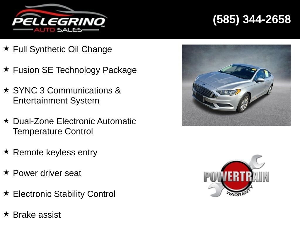 Used 2017 Ford Fusion SE Sedan